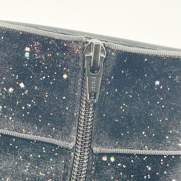 Christian Louboutin Black Moulamax Velvet Galactica 85 Booties Glitter EU 38.5 - Picture 8 of 11